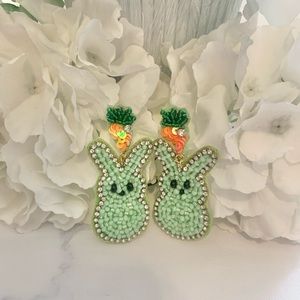 Peep Seed Bead Earrings